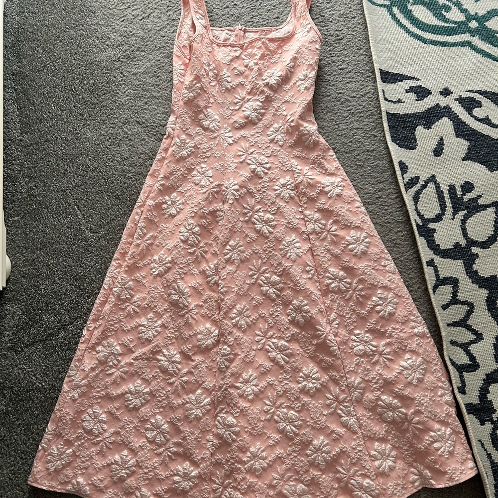 Elegant Pink Floral Dress